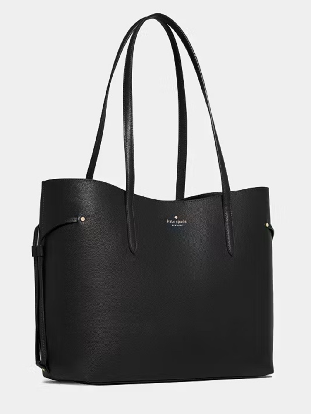 Kate Spade New York Cleo Pebbled Leather Large Tote Bag Black — image 2 of 5